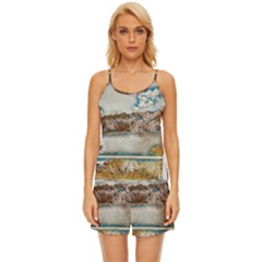 Side Way To Lake Garda, Italy  Satin Pajama Short Set by ConteMonfrey