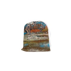 Boats On Lake Garda, Italy  Drawstring Pouch (xs) by ConteMonfrey