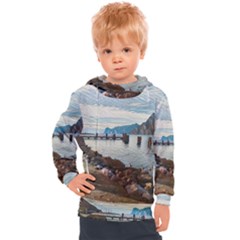 Ducks On Gardasee Kids  Hooded Pullover by ConteMonfrey