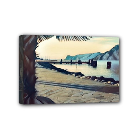 A Walk On Gardasee, Italy  Mini Canvas 6  X 4  (stretched) by ConteMonfrey