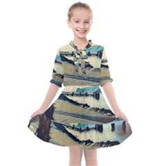 A Walk On Gardasee, Italy  Kids  All Frills Chiffon Dress by ConteMonfrey