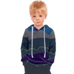 Abstract Landscape Art Design Pattern Water Kids  Overhead Hoodie