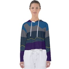 Abstract Landscape Art Design Pattern Water Women s Slouchy Sweat