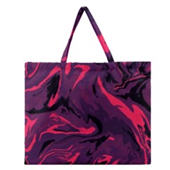 Abstract Pattern Texture Art Zipper Large Tote Bag by Jancukart