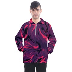 Abstract Pattern Texture Art Men s Half Zip Pullover