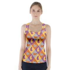 Chickens Pixel Pattern - Version 1b Racer Back Sports Top by wagnerps