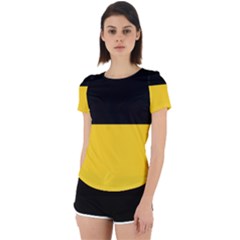 Baden Wurttemberg Flag Back Cut Out Sport Tee