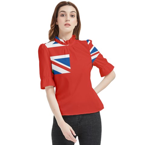 Bermuda Frill Neck Blouse by tony4urban