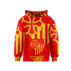 Languedoc Roussillon Flag Kids  Pullover Hoodie by tony4urban