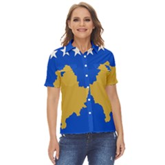 Kosovo Women s Short Sleeve Double Pocket Shirt