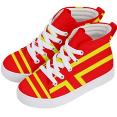 Normandy Flag Kids  Hi-top Skate Sneakers