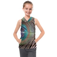 Peacock Kids  Sleeveless Hoodie by StarvingArtisan