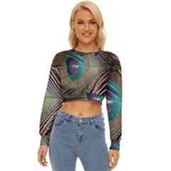 Peacock Lightweight Long Sleeve Sweatshirt by StarvingArtisan