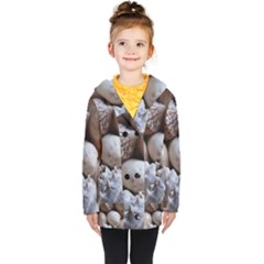 Beautiful Seashells  Kids  Double Breasted Button Coat by StarvingArtisan