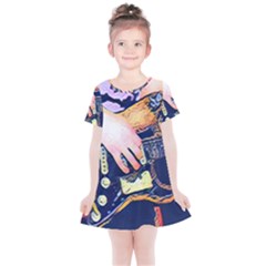 Stevie Ray Guitar  Kids  Simple Cotton Dress by StarvingArtisan