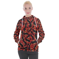 Ugly Open Mouth Graphic Motif Print Pattern Women s Hooded Pullover by dflcprintsclothing