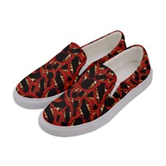 Ugly Open Mouth Graphic Motif Print Pattern Women s Canvas Slip Ons by dflcprintsclothing