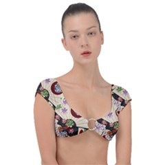 Orient Charm  Cap Sleeve Ring Bikini Top