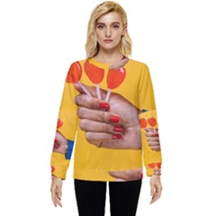 Valentine Day Lolly Candy Heart Hidden Pocket Sweatshirt by artworkshop