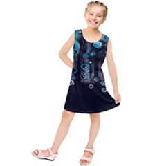 Falling Down Pattern Kids  Tunic Dress by artworkshop