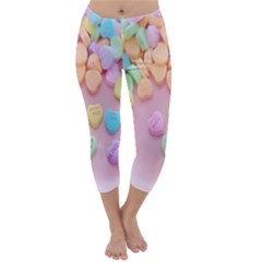 Valentine Day Heart Capsule Capri Winter Leggings 