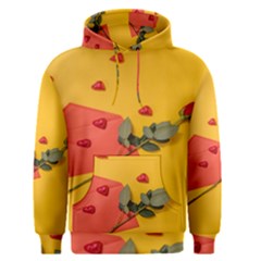 Valentine Day Heart Flower Gift Men s Core Hoodie by artworkshop