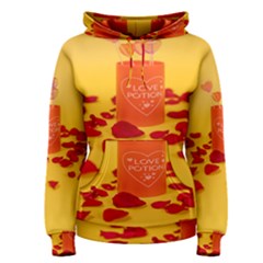 Valentine Day Heart Love Potion Women s Pullover Hoodie by artworkshop