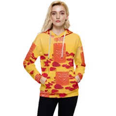 Valentine Day Heart Love Potion Women s Lightweight Drawstring Hoodie by artworkshop