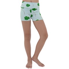 Decorative Plants Kids  Lightweight Velour Yoga Shorts by artworkshop