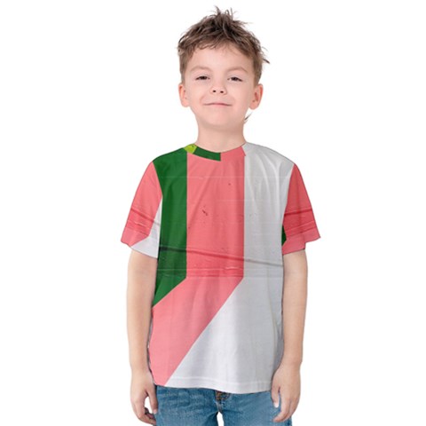 Green Pink Interior Paint Kids  Cotton Tee by artworkshop