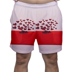 Love Envelope Logo Valentine Men s Shorts by artworkshop
