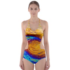 My Bubble Project Cut-out One Piece Swimsuit by artworkshop