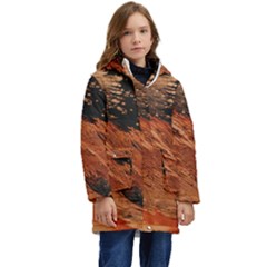 Painting Wallpaper Kid s Hooded Longline Puffer Jacket