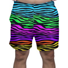 Colorful Zebra Men s Shorts