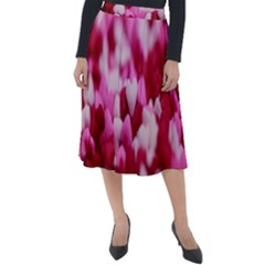 Valentine Day Heart Symbol Capsule Classic Velour Midi Skirt  by artworkshop