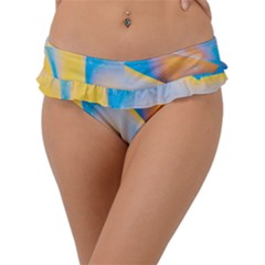 Water And Sunflower Oil Frill Bikini Bottom