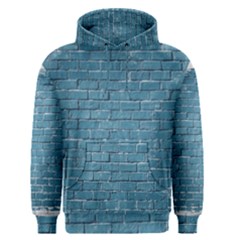 White And Blue Brick Wall Men s Core Hoodie by artworkshop