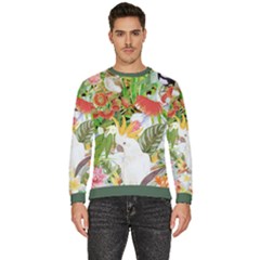  Birds Of Paradise  Men s Fleece Sweatshirt by PollyParadiseBoutique7