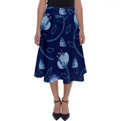 Flower Perfect Length Midi Skirt by zappwaits