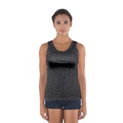 Black Wall Texture Sport Tank Top 