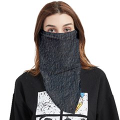 Black Wall Texture Face Covering Bandana (triangle) by artworkshop