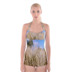 Close-up Ladang Whey Boyleg Halter Swimsuit  by artworkshop