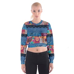 Gypsy Rose  Cropped Sweatshirt by PollyParadiseBoutique7