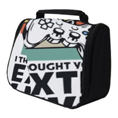 Video Gamer T- Shirt Exercise I Thought You Said Extra Lives - Gamer T- Shirt Full Print Travel Pouch (small) by maxcute