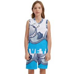 Whale Lovers T- Shirt Cute Whale Kids Water Sarcastic But Do I Have To  T- Shirt Kids  Basketball Mesh Set