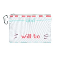 Writer Gift T- Shirt Just Write And Everything Will Be Alright T- Shirt Canvas Cosmetic Bag (large) by maxcute