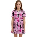 Fashion Girl Newyork Bts Nft Kids  Sweet Collar Dress View1