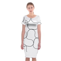 Abstract Pattern T- Shirt Abstract Pattern2 Classic Short Sleeve Midi Dress by maxcute