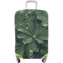 Leaves Closeup Background Photo1 Luggage Cover (large) by dflcprintsclothing