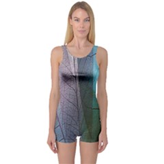 Abstract Pattern  One Piece Boyleg Swimsuit by artworkshop